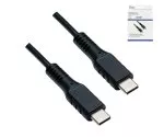 USB Typ C auf C Ladekabel, schwarz, Box, 1.5m 2x USB Typ C Stecker, 60W, 3A, DINIC Box